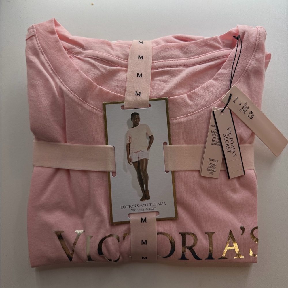 Victoria's Secret Pink Striped Pajama Set